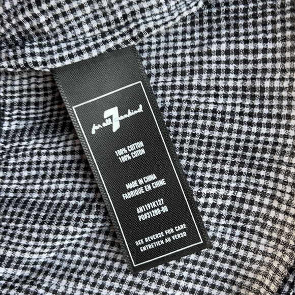 7 for All Mankind • Gingham peplum tank top - Picture 7 of 11